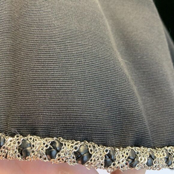 Jay Ahr black strapless chain trim babydoll dress - Picture 6 of 12